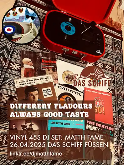 Poster DJ Bar Das Schiff Nacht der Musik 2025 Fuessen