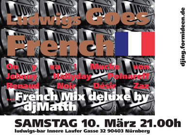 Plakat Nuit blanche francaise im Ludwigs
