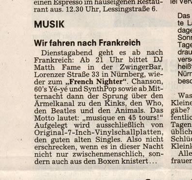 Zeitungsartikel Nürnberger Nachrichten