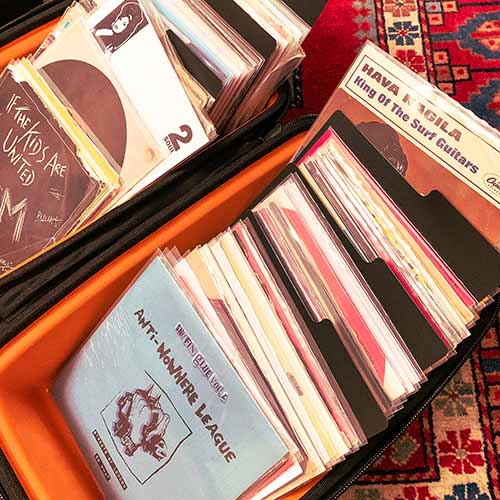 record bag 45 vinyl dj